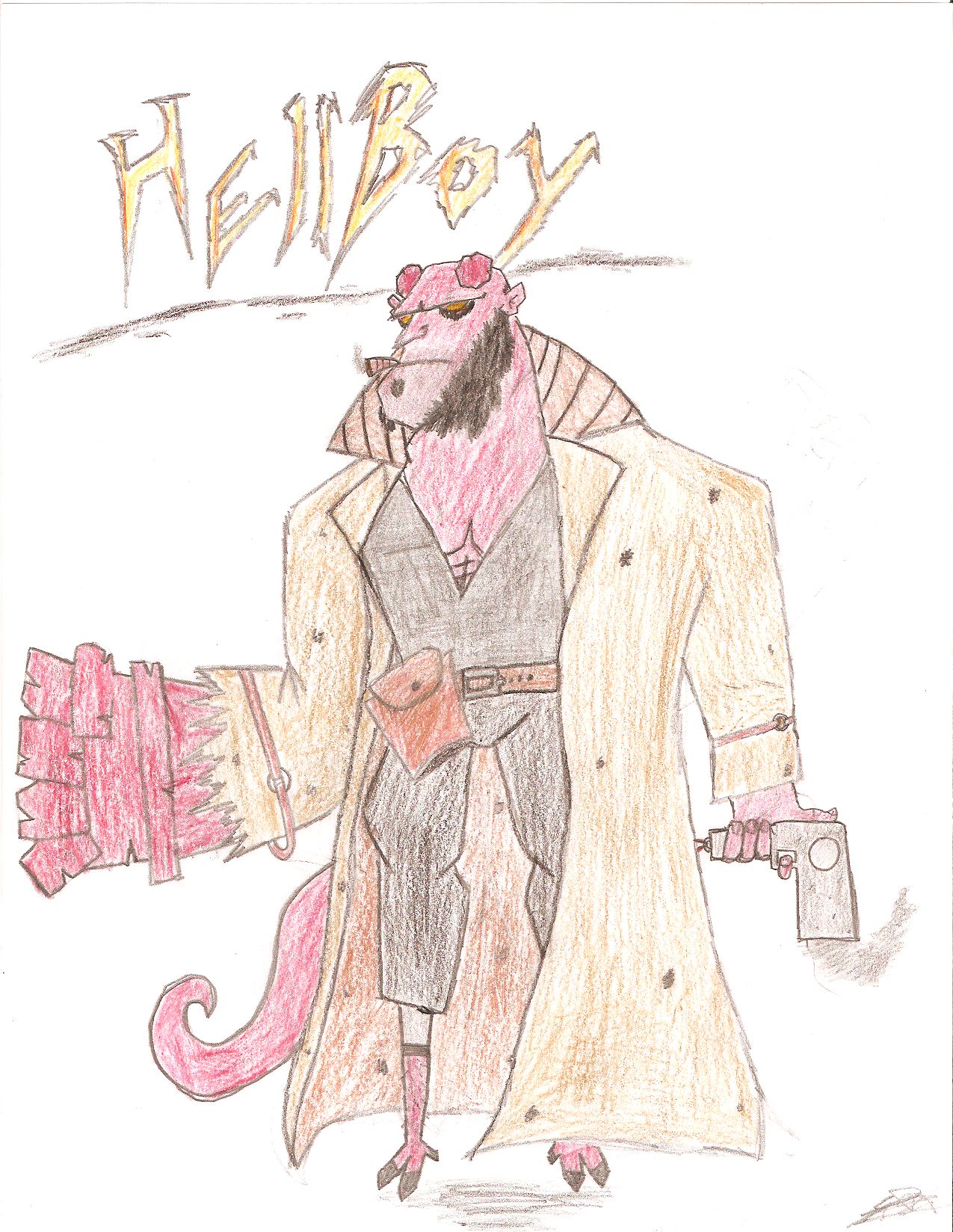 Animated Hellboy by evanjones1