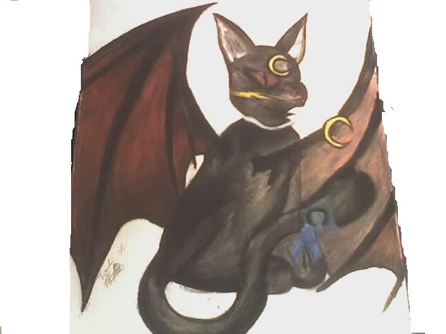 Demonic Cat by evil_goth_gurl