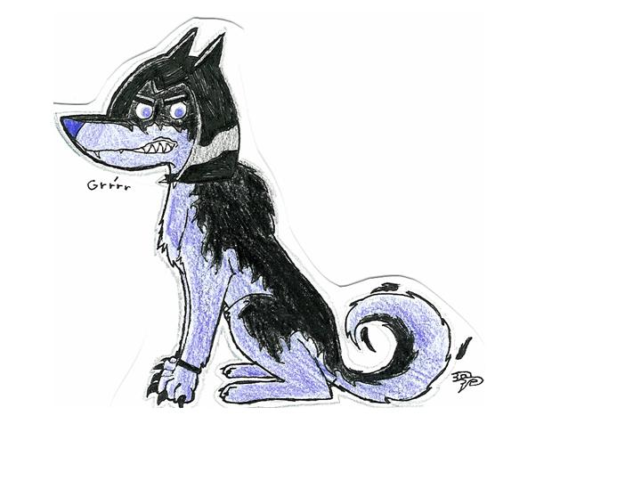 Sam as a ghost dog by evil_within_u