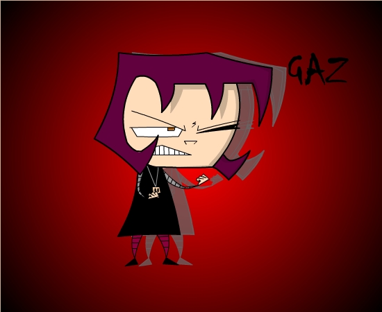 Gaz (Dib's scary sister) by evil_within_u