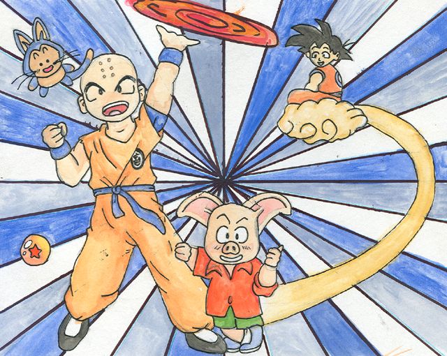 krillin and co by evilsnowball7