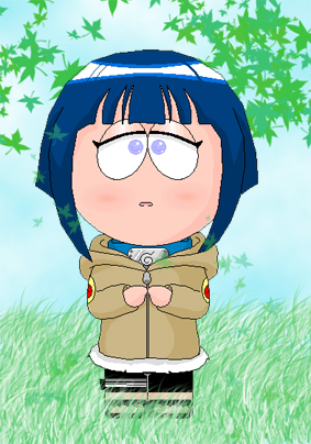 hinata south park style by evilsnowball7