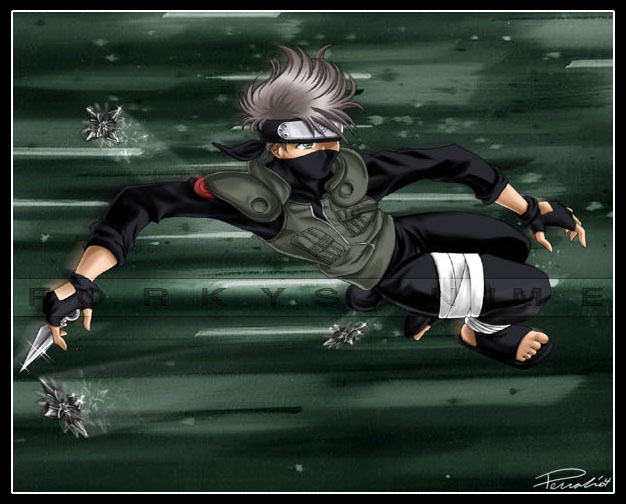 Kakashi in Action by FA_Forky