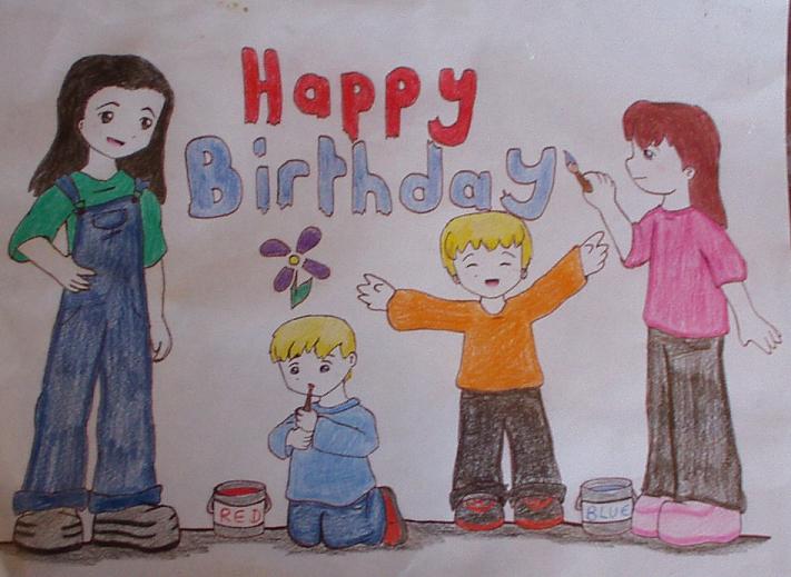 Happy Birthday! (starring me and my siblings) by FNs_Jennyfish