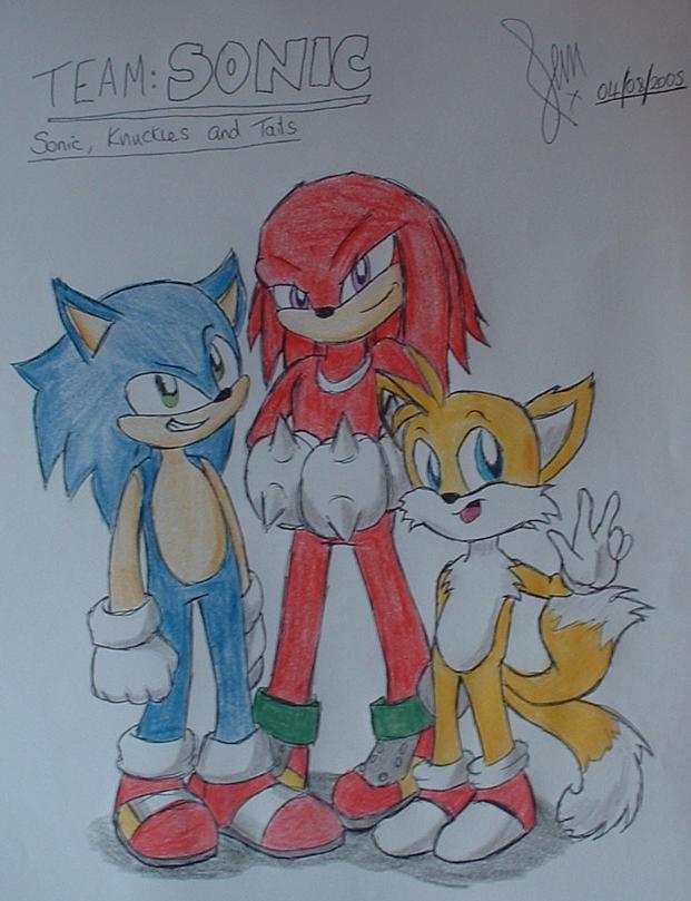 TEAM SONIC: Sonic, Knuckles and Tails by FNs_Jennyfish