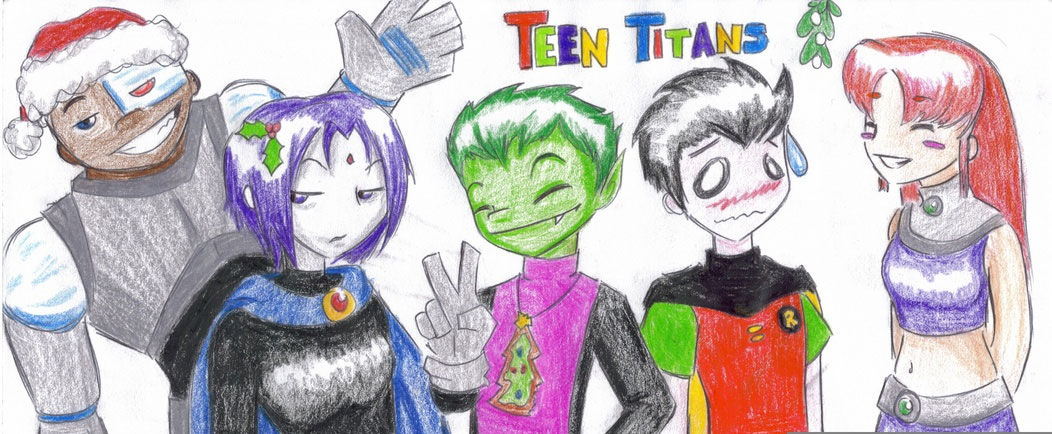 A Teen Titans Christmas! by FNs_Jennyfish
