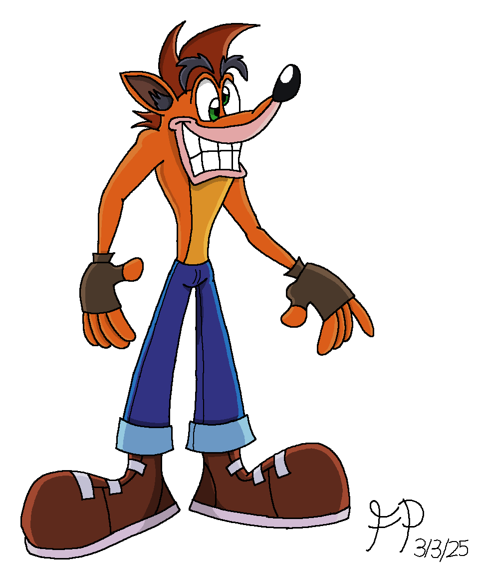 Crash Bandicoot Artwork by FPeralta