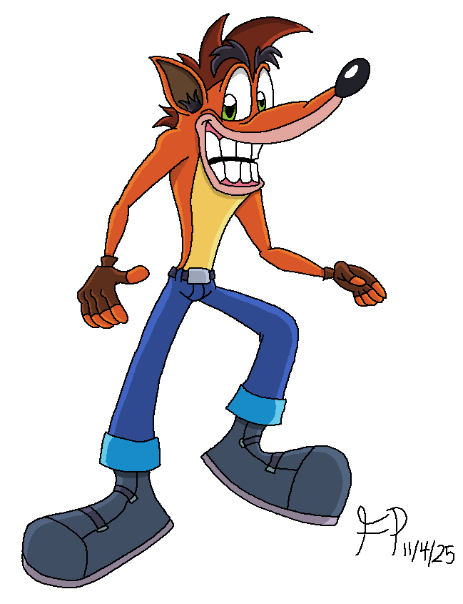 Crash Bandicoot (AU Design) by FPeralta