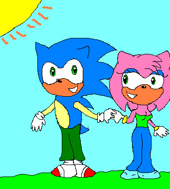 amy and sonic.for a contest by FTCSS