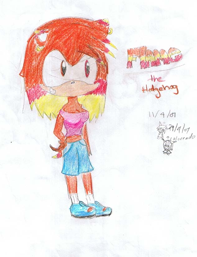 flame the hedgehoge(new) by FTCSS
