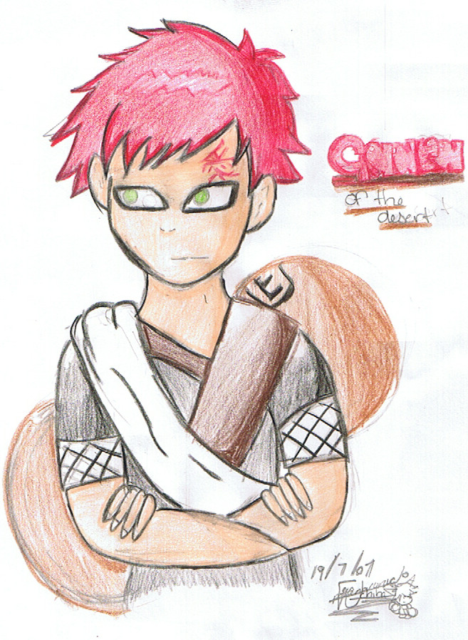 gaara(my first pic) by FTCSS
