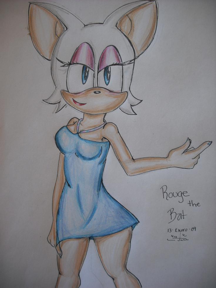rouge the bat,blue dress by FTCSS