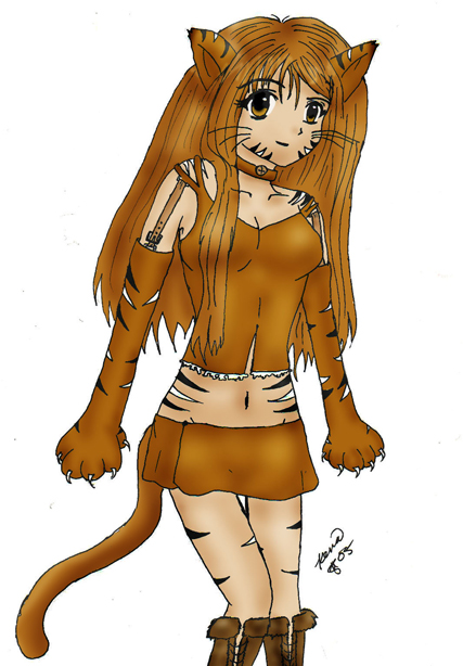 Tiger Girly ^_^ by Fae