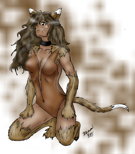 Brown Cat-Girl by Fae
