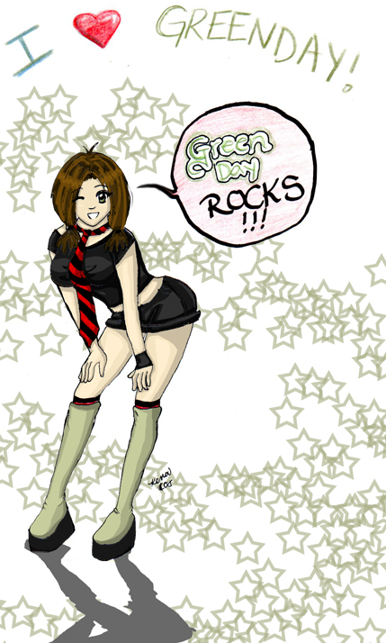 Green Day ROX Girl by Fae