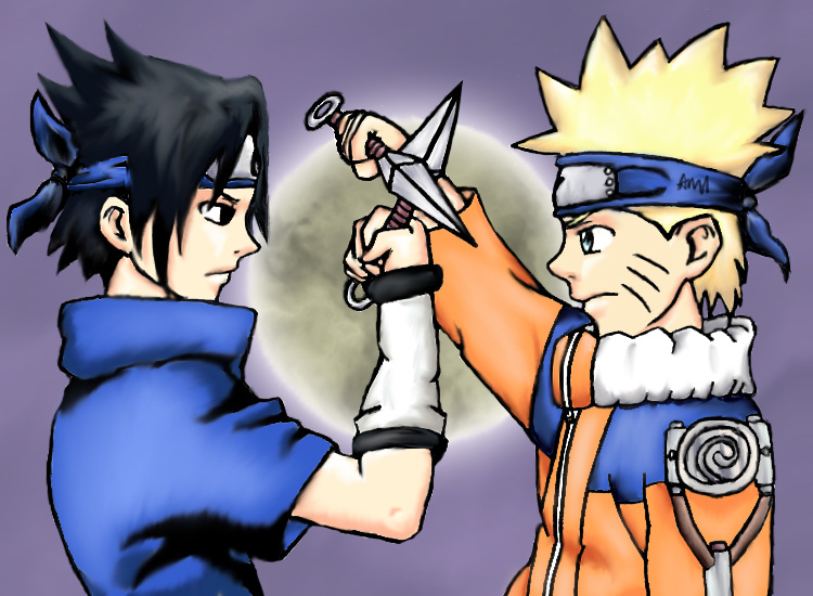 Sasuke and Naruto *request for yume_no_yuki* by Faeberries