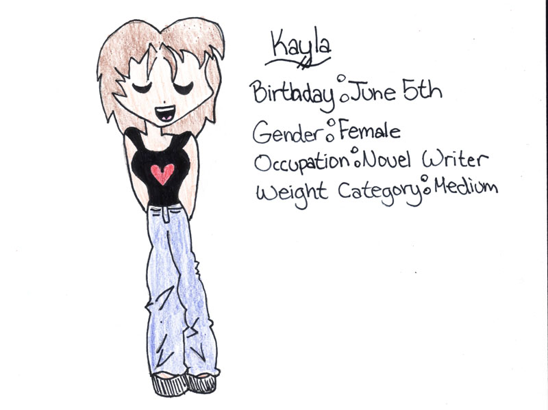 Kayla, the novel writer! XD by Fairygirly
