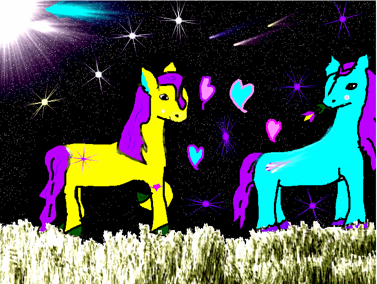 *2 lil ponies* Comet & Star Gazer* by Fairygurl27