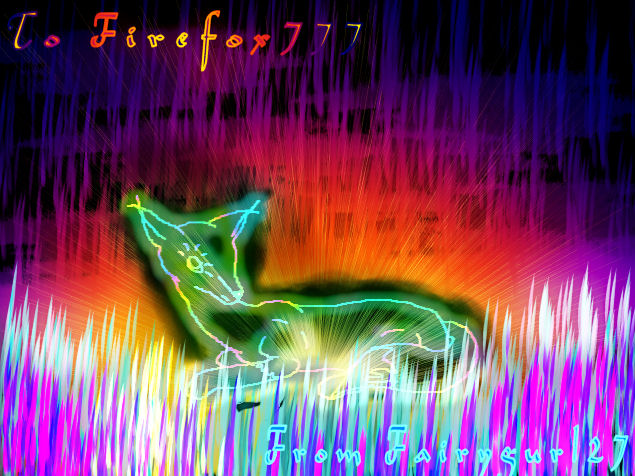 *rainbow fox* To firefox777 :] by Fairygurl27
