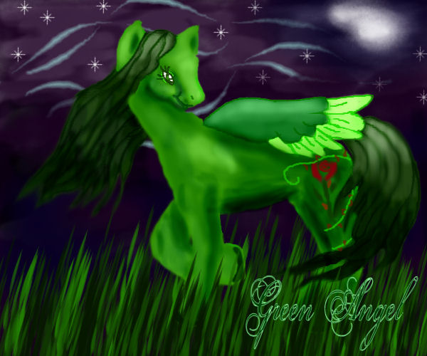 *Green Angel* My pony persona by Fairygurl27