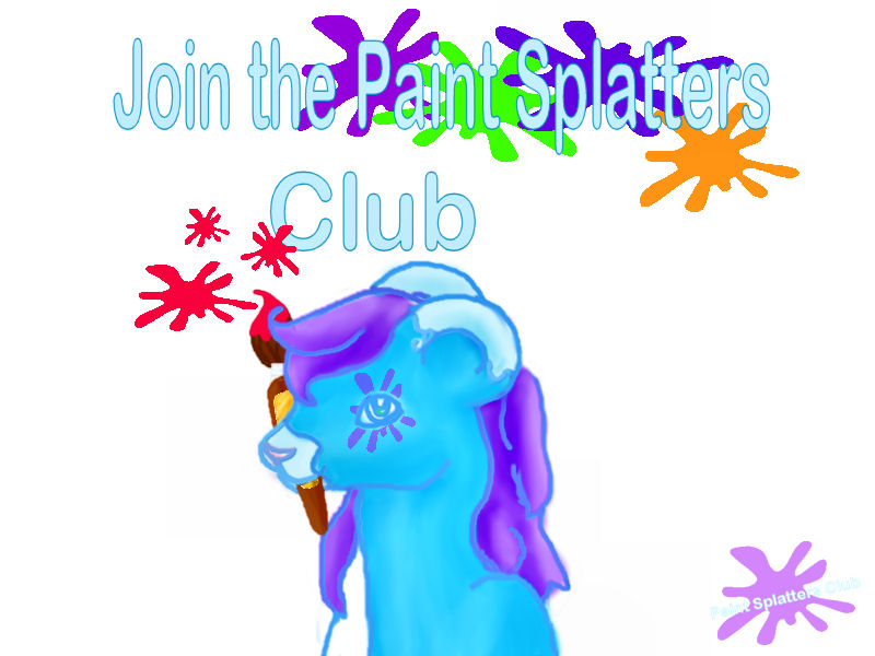 Paint Splatters Club by Fairygurl27