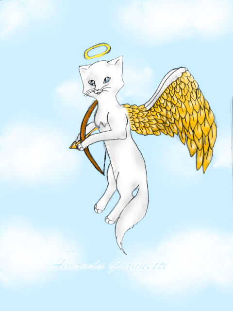 Cupid Cat by Fairygurl27