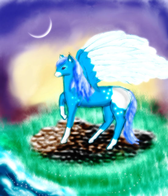 Blue Pegasus by Fairygurl27