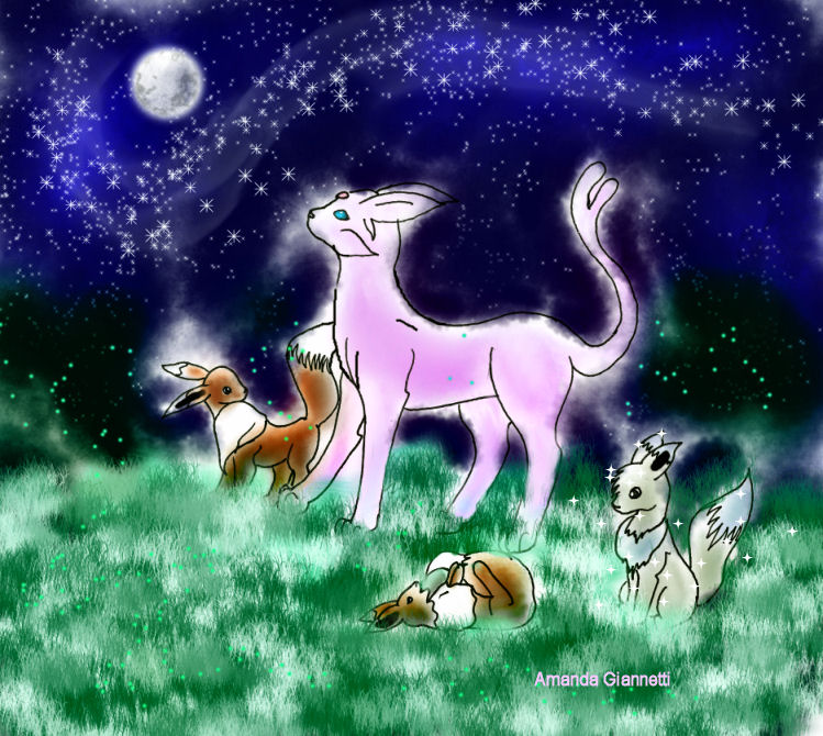 Espeon and Family by Fairygurl27