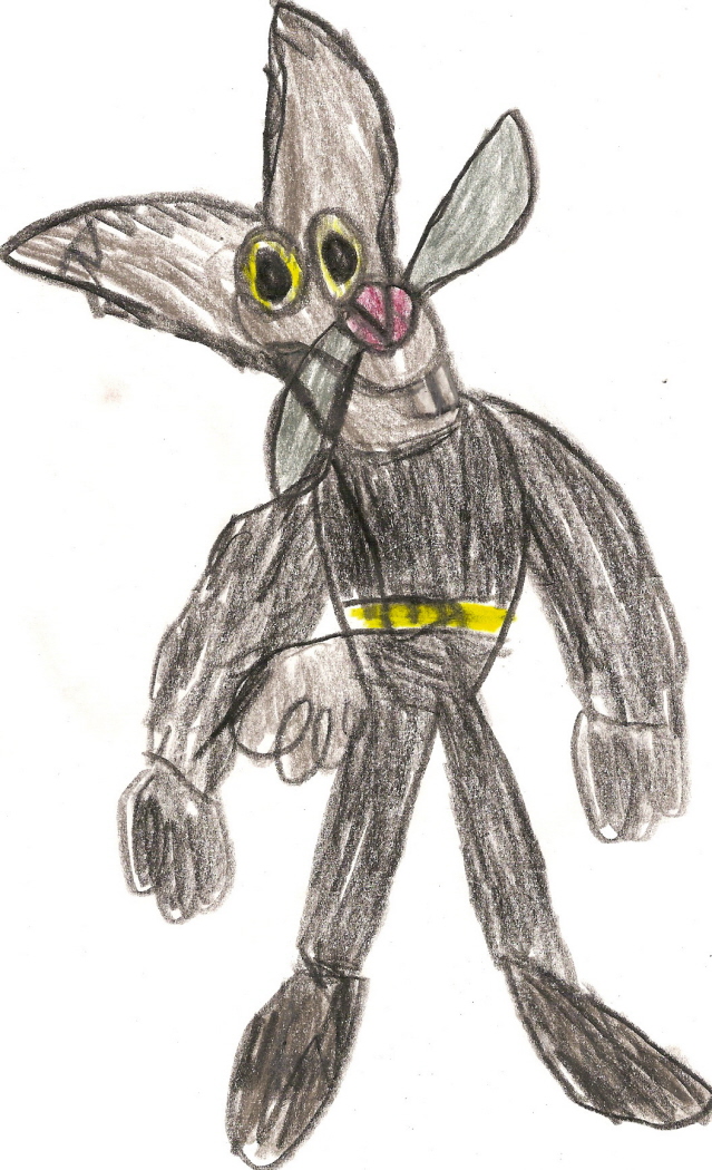 Bat Bunny Unmasked AKA Herriman by Falconlobo