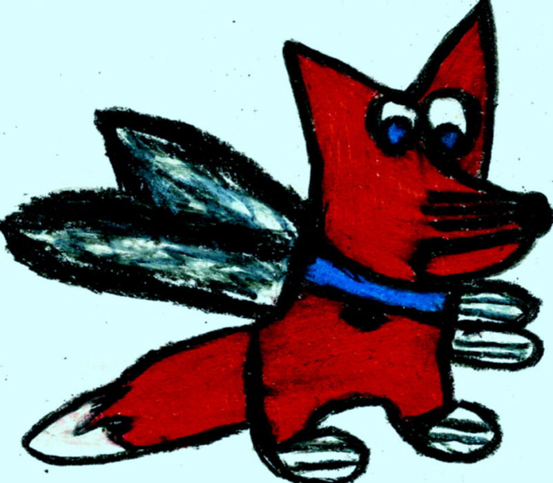 Chibi Winged Fox by Falconlobo