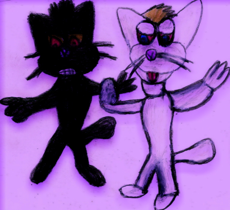Sasuke And Royally_Spooky As Cats Request by Falconlobo