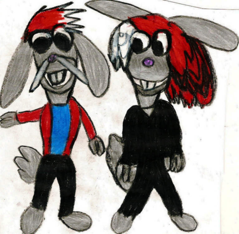 New Teen Bunny Versions of Roxie And Usagi Herriman Foster by Falconlobo