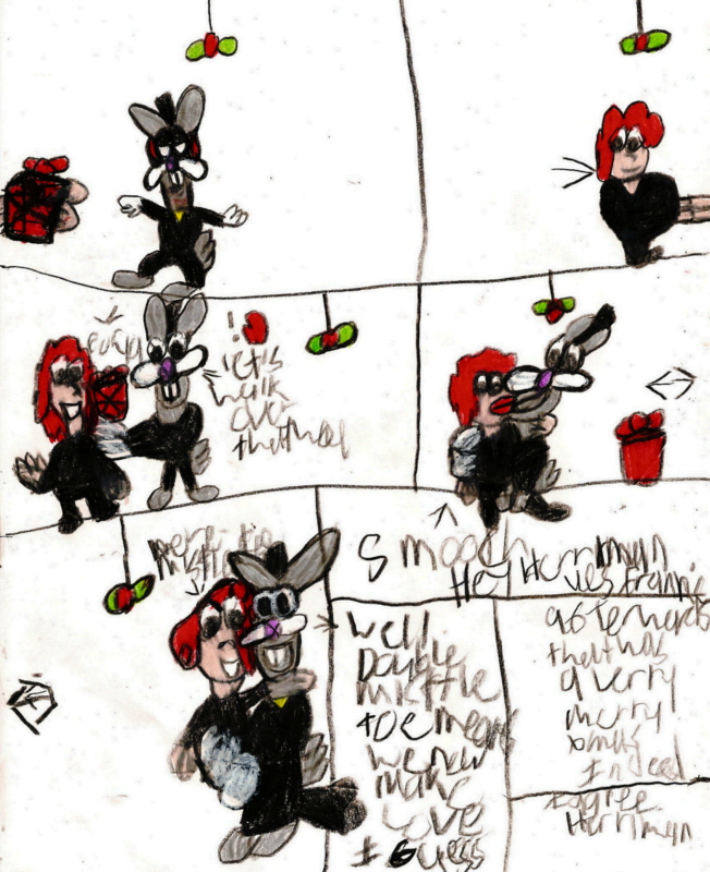 Mr. Herriman's Mistletoe Dilemma Or Is It Comic^^ by Falconlobo