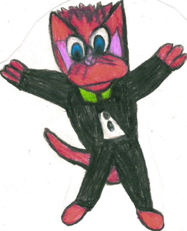 Anthro Kitty In A Suit For BlackBirdThirteenThirtyOne by Falconlobo