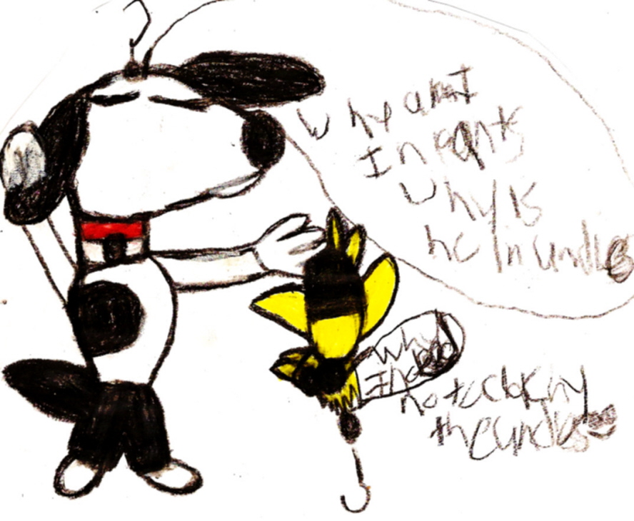 Funny Woodstock Snoopy Pic In my Style by Falconlobo