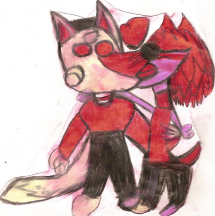 Big Cheese X Polly Color test With Red Cellophane Marker Unedited^^ by Falconlobo