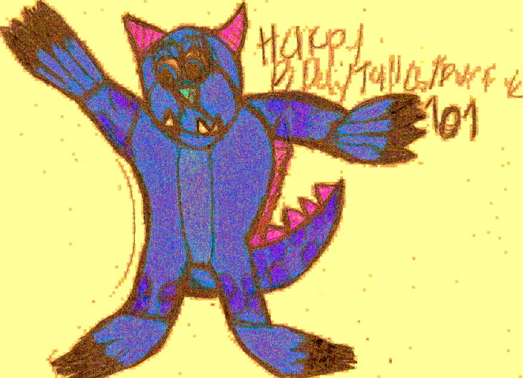 Cute Sulley Chibi B Day Pic   For TallestPurpleONE0ONE Edited^^ by Falconlobo