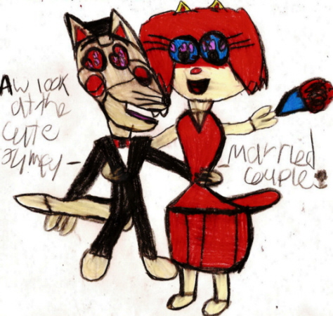 Aww Look At The Cute Jumpy Married Couple MY Nineteen Hundredth Pic^^ by Falconlobo