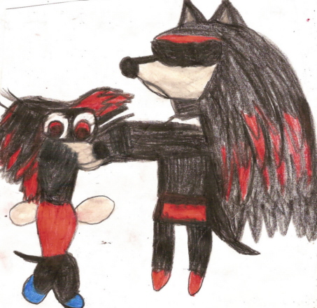 Shadow With Shade Plush Request For ShademasterOneTwoThreFourFive by Falconlobo