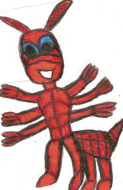 A Cute Red Ant Chibi^^ by Falconlobo