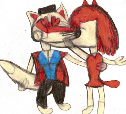 Whoo Big Cheese Being Kissed By Polly Again And He Still Blushes LOL Uned by Falconlobo