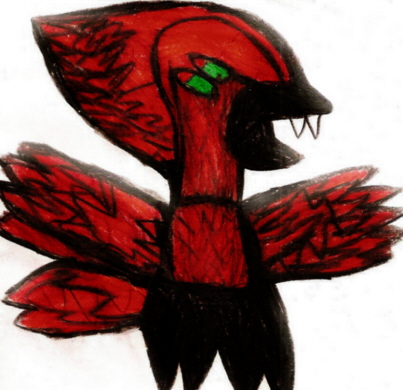 Red Vampire Chicken Request For CandyCane9^^ by Falconlobo