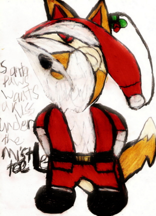 Santa Paws Wants A Kiss Under The MistleToe For Fac Contest^^ by Falconlobo