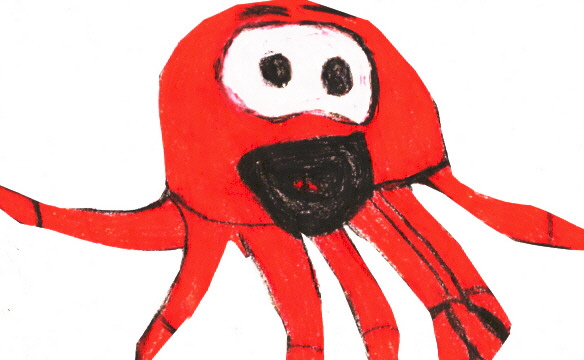 An Octopus In Snorks Style^^ by Falconlobo