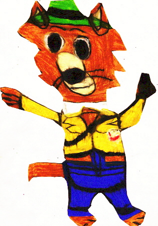 Mildew Wolf Chibi In Laff-A-Lympics Outfit Request For dth1971 by Falconlobo