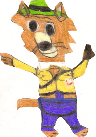 Mildew Wolf Chibi In Laff-A-Lympics Outfit Request For dth1971  Unedited by Falconlobo