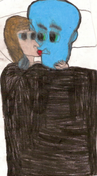 Megamind And Roxie Kissing After Making Love by Falconlobo