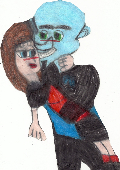 Roxie In The Arms Of Megamind by Falconlobo