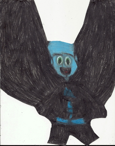 Another Megamind Chibi With A Big Cape by Falconlobo