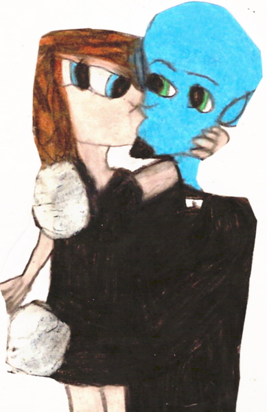 MegaMInd X Roxie Kissing After A Date Edited^^ by Falconlobo